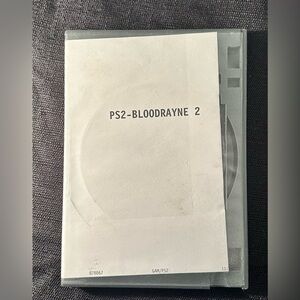BloodRayne 2 (Sony PlayStation 2, 2004) PS2 No Manual Or Cover. DVD Rom NTSC